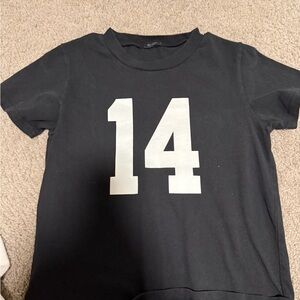 John Galt black baby tee